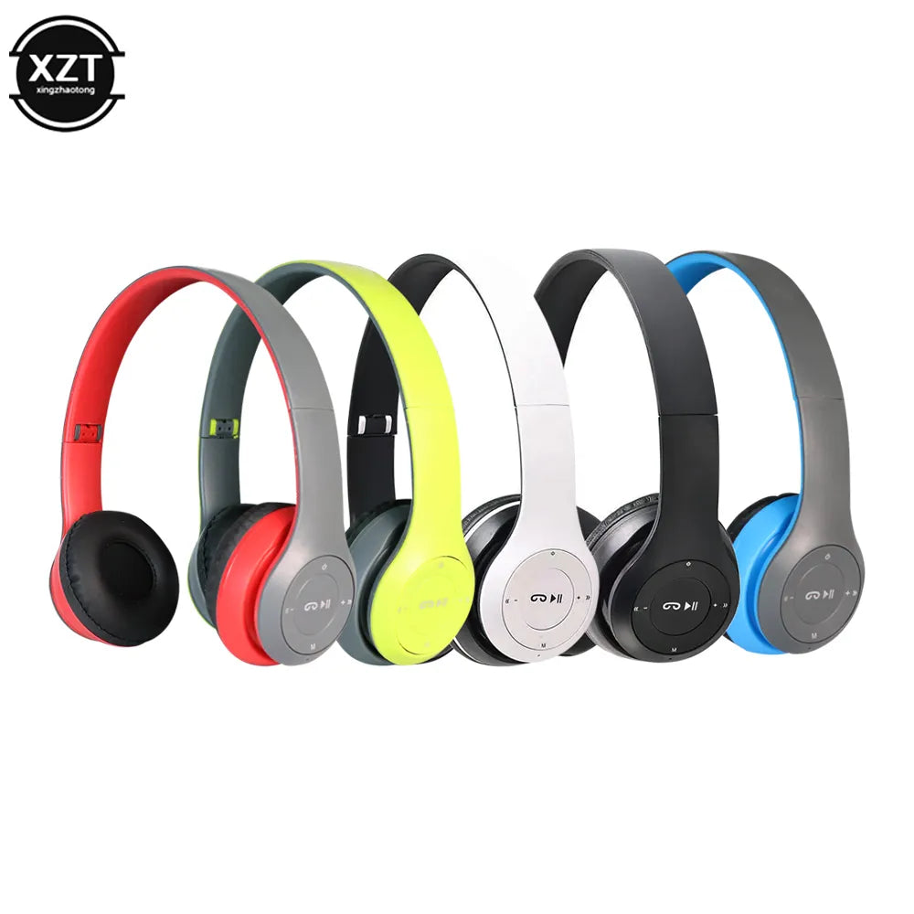 Wireless Headphones 5.0 Bluetooth-compatible Earphone with Memory TF Card Audifono FM Headset for iPhone Samsung Huawei Xiaomi