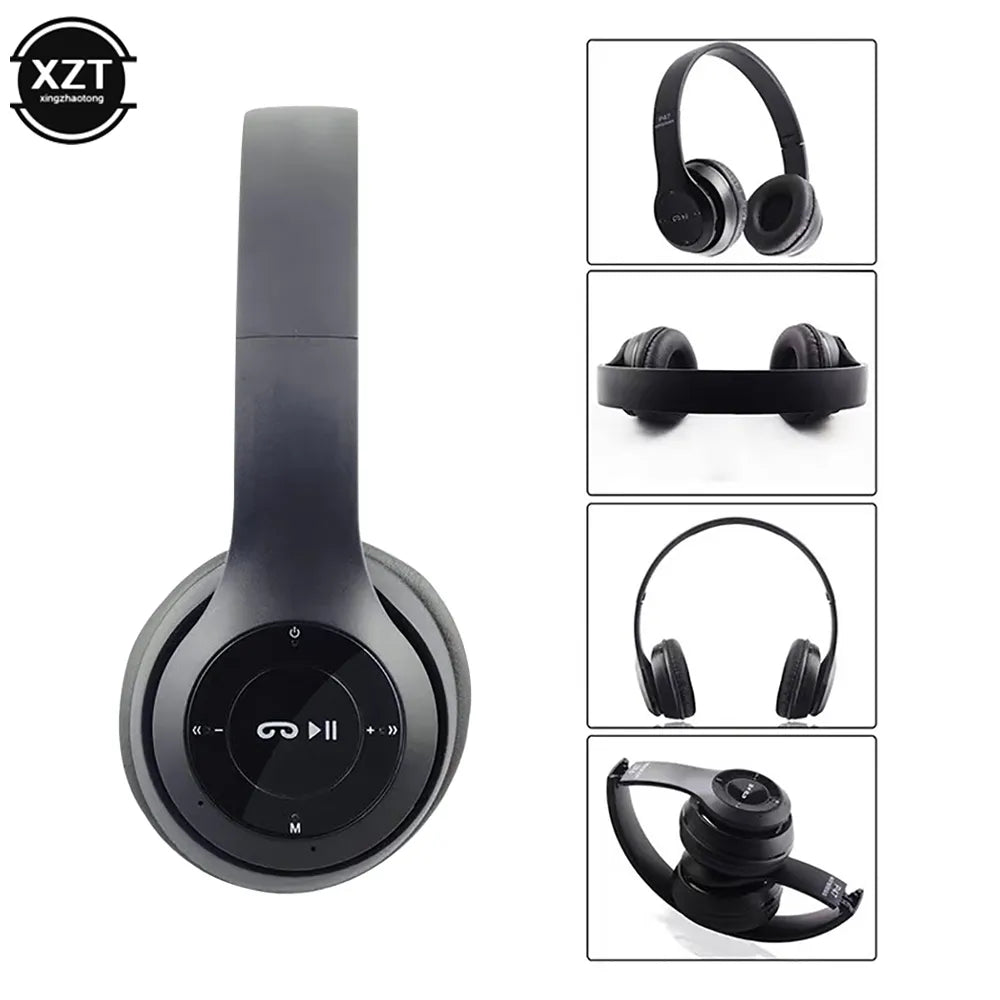 Wireless Headphones 5.0 Bluetooth-compatible Earphone with Memory TF Card Audifono FM Headset for iPhone Samsung Huawei Xiaomi